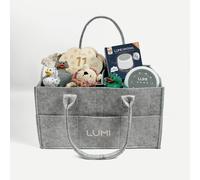 LUMI Ultimate Baby Gifting Bundle (White Noise Machine, Milestone Cards, Nappy Caddy & More)