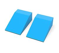 Lumia Wellness Yoga Foam Wedge Blocks, Non-Slip Bottom, Calf Raise, Squat Block, Wrist Support, Pilates, Foot Exercise Accessories