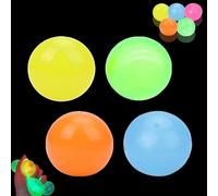 LumiBalls,Glorbs Sticky Balls,Lumiballs Glow in The Dark That Stick,Lumiballs Glorbs Glow Balls,Sticky Bouncy Balls Fidget Toys,Stress Balls Ceiling Balls, Glow in The Dark Sticky Balls (4 Pcs)