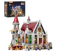 Lumibricks Medieval Castle Banquet Hall Building Set with LED Lighting - 3232-Piece Grand Castle with Wedding Feast, 7 Minifigures, Fully Printed Bricks - Collector’s Model for Adults & Medieval Fans
