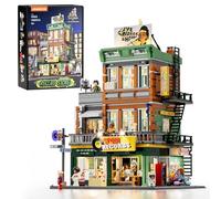 Lumibricks Record Store Lighting Building Bricks Set- 1980 Pieces Street Fusion Audio Shop, Multi-Form Modular Building Collection Kit for Adults & Music Lovers