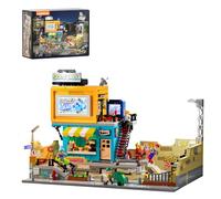LUMIBRICKS Skate Park Building Bricks Set With LED Lights, Modular Street Skatepark Model for Adults, Creative Display Gift,1903PCS,19011