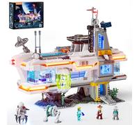Lumibricks Space Bounty Hub Lighting Building Bricks Set, Future Alien Cyberpunk Style Modular Collection Display Kit with Minifigures 2309 Pcs for Adults & Teens