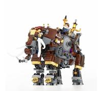 Lumibricks Steampunk Mechanical Elephant LED Light Building Set - Movable & Detachable Structure, Collectible Fantasy Creature Model for Adults & Teens, 16+ Gift Idea