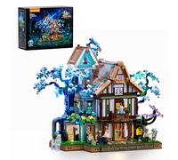 Lumibricks Sylvan Inn Toy Modular Building Set with Light, 3120 Pcs, Magical Elven Fantasy Forest Construction Kit, Gift Idea for Teens & Adults
