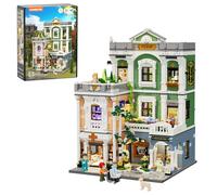 LUMIBRICKS Town Life Greenway Clinic LED Building Set, Neo-Classical Modular Clinic Model for Adults 18+, Building Bricks with Healing Gardens, 6 Minifigures, 2985 Pieces