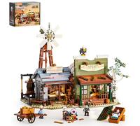 Lumibricks Western-Carpentry-Workshop Lighting-Building-Bricks Set - 1832 Pcs The Old West Blacksmith-Shop Light Construction Building Model Set for Adults and West Lovers