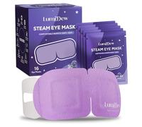 LumiDew Steam Eye Mask, Self Heating Heated Eye Mask for Sleep, Warm Compress for Eyes, Moist Heat for Dry Eye Relief, Stye Eye Treatment, Spa, Travel Essentials, Unscented 16 Pack