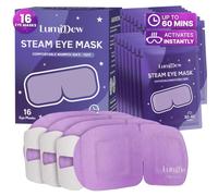 LumiDew Steam Eye Mask, Self Heating Heated Eye Mask for Sleep, Warm Compress for Eyes, Moist Heat for Dry Eye Relief, Stye Eye Treatment, Spa, Travel Essentials, Unscented 16 Pack
