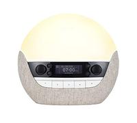 Lumie Bodyclock Luxe 700FM Wake-Up Light with FM Radio | FM radio, Bluetooth speakers & low-blue light for sleep; gradual sunrise alarm & sunset feature