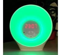 Lumie Sunrise Alarm - Sunrise Wake-up Alarm, Sunset Sleep Feature, Sounds and Mood Lighting, White