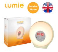 Lumie Sunrise Alarm - Sunrise Wake-up Alarm, Sunset Sleep Feature, Sounds and Mood Lighting, White