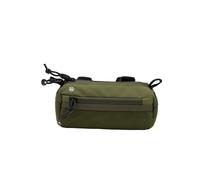 Lumiere & Co. Bike Handlebar Bag - Durable, Multiple-Size Options and Multi-Color Options -Dual Elastic Straps, Clips & Hook & Loop Attachments (Medium, Green)