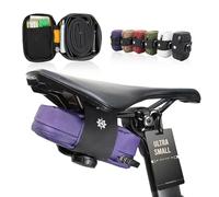 Lumiere & Co. Falcon Magnetic Saddle Bag - 0.37L | 5"x 3"x 1.5" | Sleek Minimalist Design, Fast Magnetic Buckle Attachment | Cycling Bike Bag (Purple, Small)