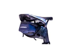 Lumiere & Co. Medium Bike Saddle Bag - 0.5L | 6″ × 3″ × 1.5″ | Sleek Minimalist Design, Secure Hook & Loop Strap (Blue, Medium)