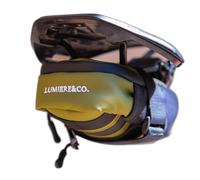 Lumiere & Co. Medium Bike Saddle Bag - 0.5L | 6″ × 3″ × 1.5″ | Sleek Minimalist Design, Secure Hook & Loop Strap (Green, Medium)