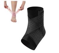 LumiFlex Band Ankle Support, Adjustable strap, Breathable moisture Foot & Ankle Pain Relief Small for Sprained Ankles & Sports Protection (Black,XXL)
