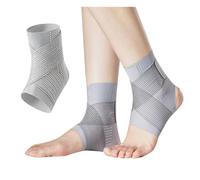 LumiFlex Band Ankle Support, Adjustable strap, Breathable moisture Foot & Ankle Pain Relief Small for Sprained Ankles & Sports Protection (gray*2,XXL)