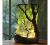Lumiforest Enchanted Forest Ambient Lamp, Natural Tree Branch LED Night Light, Nature Inspired Quartz Table Lamp for Bedroom Living Room Home Office Decor (1pc)