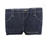 LUMIGRAIN Pocket Pants Mini Jeans Wallet, Funny Folding Card Holder with Card Slots, Slim Compact Portable for Women for Cards Keys Cash