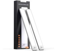 LUMIJOLI Under Cabinet Lighting Wireless LED Motion Sensor Magnetic Light 10Inch 2200maAh Rechargeable Indoor Closet Lights for Kitchen, Stairs