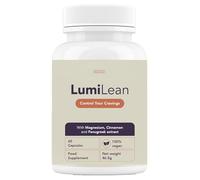LumiLean Vegan Food Supplement, 60 Capsules, with Magnesium, Cinnamon and Fenugreek Extract, 46.5g