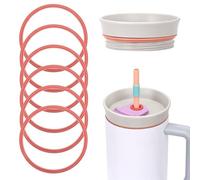 LUMIMITUAN 6pcs Gasket Replacement for Owala 40oz Tumbler, Rubber Lid Seal Ring Water Bottle Accessories Replacement Part Compatible with Owala 40oz Stainless Steel Cup (Grapefruit)