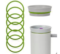 LUMIMITUAN 6pcs Gasket Replacement for Owala 40oz Tumbler, Rubber Lid Seal Ring Water Bottle Accessories Replacement Part Compatible with Owala 40oz Stainless Steel Cup (Green)