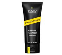 Lumin Charcoal Face Wash Daily Detox, Purifying Cleanser for Men with Charcoal, Rose Oil & Centella, 100ml
