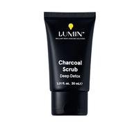 Lumin - Charcoal Scrub Deep Detox for Men - Face Cleanser for Men, Pre Shave Scrub, A charcoal face exfoliator that refreshes & rejuvenates the skin, Suitable for all skin types, 30ml, 1-Pack