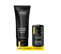 Lumin - Fundamental Duo - Skin Care for Men - Charcoal Face Wash and Moisturizer - Cleanse, Protect and Fight Signs of Ageing