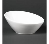 Lumina Fine China Oval Sloping Bowls 148(Ø)mm/ 5 3/4" White Pack Quantity - 6