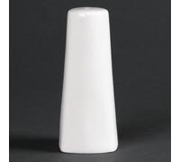 Lumina Fine China Salt Shaker in White for Hotels & Restaurants 100mm Pack of 6