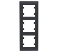 Lumina Intense Series Frame (WL5633) 3 Vertical Elements Black