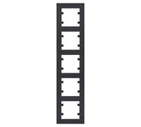 Lumina Intense Series Frame (WL5653) 5 Vertical Elements Black