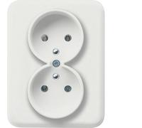 LUMINA2 Double Socket Z/U 16A Complete White WL1220 hager polo 869440700538