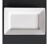 Olympia Lumina Wide Rim Rectangular Plate - 200x130mm 7 3/4x5" (Box 6)
