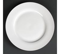 Lumina Wide Rim Round Plates in White 270(Ø)mm/ 10 3/4" Pack Quantity - 4