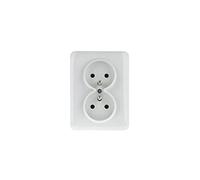 LUMINA2 Double Socket Z/U 16A Complete White WL1220 hager polo 869440700538