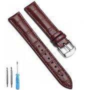 LuminaCreek 1 Piece Leather Watch Strap 12mm-22mm Watch Straps + Tool(Brown-s,22mm)