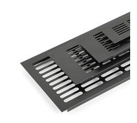 LuminaCreek 1pc Aluminum Alloy Breathable Mesh Rectangular Wardrobe Air Vent Shoe Cabinet Cupboard Cooling Vents(80x400mm)