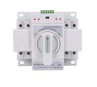 LuminaCreek 2X Dual Power Automatic Transfer Switch 2P63A Switch Gear Switch ATS Home Single Phase 220V, Black