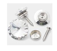 LuminaCreek 6pc Rhinestone Button 18MM 20MM 22MM 25MM 30MM Rhinestone Crystal Buttons for Clothing Sofa Craft Sewing Accessories-White,18mm(C 6pcs)