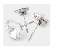 LuminaCreek 6pc Rhinestone Button 18MM 20MM 22MM 25MM 30MM Rhinestone Crystal Buttons for Clothing Sofa Craft Sewing Accessories-White,18mm(B 6pcs)
