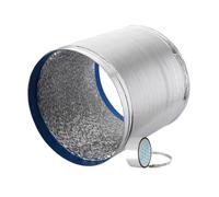 LuminaCr luminium Ducting,Insulated Flexible Aluminum Ventilation Ducting with 1Clamps&1Tape,Air Intake Condenser Vent Hose Pipe(5m 150mm)