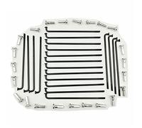 LuminaCreek Bicycle Spokes 40 Pcs 10 Gauge Diameter 3.14 Mm Black Color Electric Material 45# Carbon Steel Round Body J-Bend Electric Motorcycle Spoke(Length 106mm)