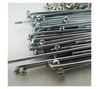 LuminaCreek Bicycle Spokes 50pcs 10G Spokes 3mm Width J Bend Electric Bicycle Bike Spoke Motorcycle Radios Silver Color for Motorcycle and Bike(70mm)