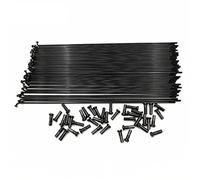 LuminaCreek Bicycle Spokes Black Color Bicycle Spokes Diameter 2.0mm J-Bend 45# Steel Material Mountain Bike Wheel Spokes with Black Color Spoke(Length 275mm)