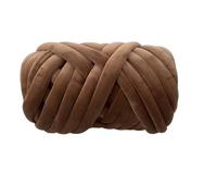 LuminaCreek Chunky Yarn Hand Knitting Jumbo Roving Fit use for Hand Knitting, Large, Soft, Thick Blanket(Brown 1KG)