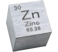 LuminaCreek Density Cubes Periodic Table Suitable As a Gift of Elements, a Variety of Metal Elements(Zinc)
